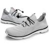image:imageDLGJPA Mens Lightweight Quick Drying Aqua Water Shoes Athletic Sport Walking ShoesLight Gray