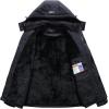 image:imageDLGJPA Mens Mountain Waterproof Ski Jacket Hooded Windbreakers Windproof Raincoat Winter Warm Snow Coat