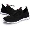 image:imageDLGJPA Womens Lightweight Quick Drying Aqua Water Shoes Athletic Sport Walking ShoesBlack White