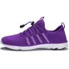 image:imageDLGJPA Womens Lightweight Quick Drying Aqua Water Shoes Athletic Sport Walking ShoesDark Purple