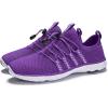image:imageDLGJPA Womens Lightweight Quick Drying Aqua Water Shoes Athletic Sport Walking ShoesDark Purple