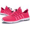 image:imageDLGJPA Womens Lightweight Quick Drying Aqua Water Shoes Athletic Sport Walking ShoesRose Red