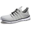 image:imageDLGJPA Womens Lightweight Quick Drying Water Shoes for Beach or Water Sports Slip On Walking Shoes LightGrey 8