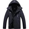 image:imageDLGJPA Mens Mountain Waterproof Ski Jacket Hooded Windbreakers Windproof Raincoat Winter Warm Snow Coat