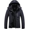image:imageDLGJPA Womens Mountain Waterproof Ski Jacket Hooded Windbreakers Windproof Raincoat Winter Warm Snow Coat
