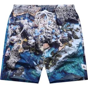image:imageDLGJPA Mens 5 Swim Trunks Quick Dry Beach Shorts with Mesh Lining Board Shorts