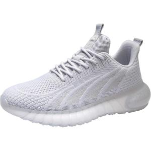 image:imageDLGJPA Womens Breathable Fashion Sneaker Comfortable Running Shoes Lightweight Walking Shoes Lightgrey