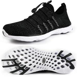image:imageDLGJPA Womens Lightweight Quick Drying Aqua Water Shoes Athletic Sport Walking Shoes19009blackwhite