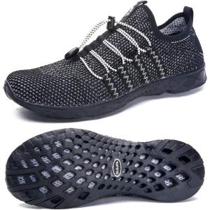 image:imageDLGJPA Womens Lightweight Quick Drying Aqua Water Shoes Athletic Sport Walking ShoesAllblack