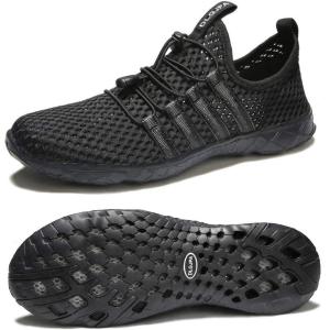 image:imageDLGJPA Womens Lightweight Quick Drying Aqua Water Shoes Athletic Sport Walking ShoesAllblack