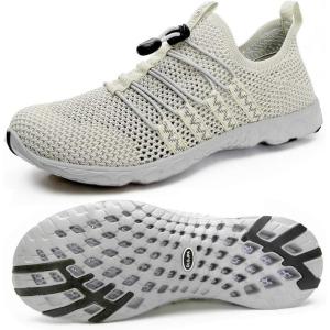 image:imageDLGJPA Womens Lightweight Quick Drying Aqua Water Shoes Athletic Sport Walking ShoesApricot