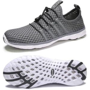image:imageDLGJPA Womens Lightweight Quick Drying Aqua Water Shoes Athletic Sport Walking ShoesDarkgrey