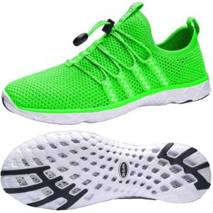 image:imageDLGJPA Womens Lightweight Quick Drying Aqua Water Shoes Athletic Sport Walking ShoesLight Green