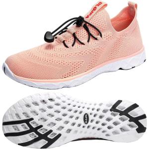image:imageDLGJPA Womens Lightweight Quick Drying Aqua Water Shoes Athletic Sport Walking ShoesPink Orange