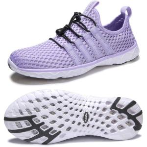 image:imageDLGJPA Womens Lightweight Quick Drying Aqua Water Shoes Athletic Sport Walking ShoesPurple