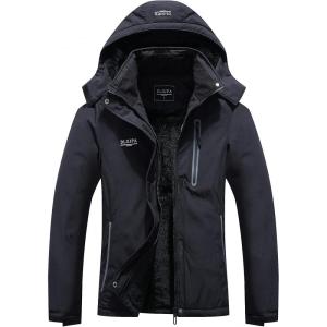 image:imageDLGJPA Womens Mountain Waterproof Ski Jacket Hooded Windbreakers Windproof Raincoat Winter Warm Snow Coat